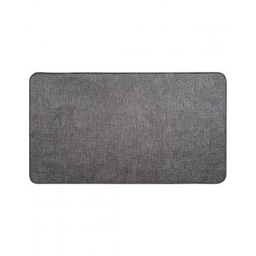 Χαλί κουζίνας βελουτέ polyester γκρι σκ. 45x80cm