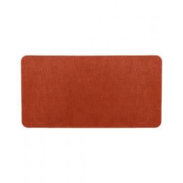 Χαλί κουζίνας βελουτέ polyester terracotta 45x80cm