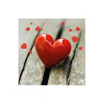 Χαρτοπετσέτες 3φυλλες"HEART" 33x33 set20pcs