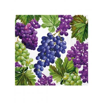 Χαρτοπετσέτες 3φυλλες σταφύλια 33x33 set20pcs