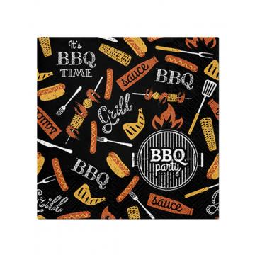 Χαρτοπετσέτες BBQ PARTY σετ20τμχ 33x33cm