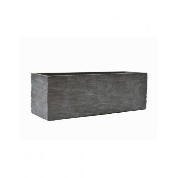 Ζαρντινιέρα fibreclay brick μαύρο χρ. 70Χ23Χ23,5